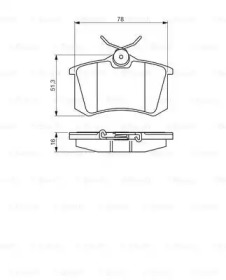 Комплект тормозных колодок BOSCH 0 986 495 231