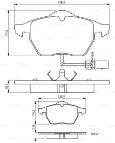 Комплект тормозных колодок BOSCH 0 986 495 232