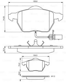 Комплект тормозных колодок BOSCH 0 986 495 241