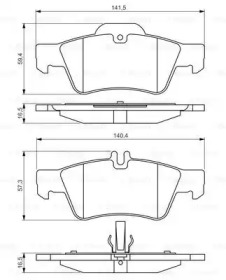 Комплект тормозных колодок BOSCH 0 986 495 248