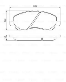 Комплект тормозных колодок BOSCH 0 986 495 253