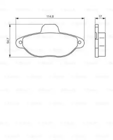 Комплект тормозных колодок BOSCH 0 986 495 255