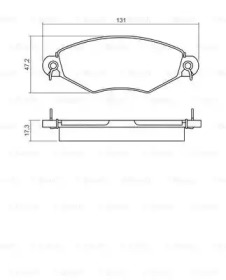 Комплект тормозных колодок BOSCH 0 986 495 260