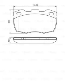 Комплект тормозных колодок BOSCH 0 986 495 269