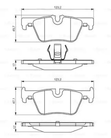 Комплект тормозных колодок BOSCH 0 986 495 289