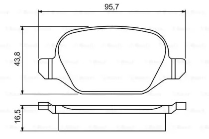 Комплект тормозных колодок BOSCH 0 986 495 291