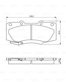 Комплект тормозных колодок BOSCH 0 986 495 302