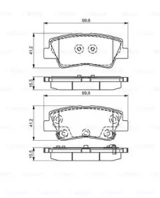 Комплект тормозных колодок BOSCH 0 986 495 309