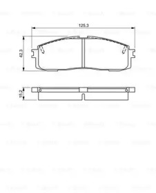 Комплект тормозных колодок BOSCH 0 986 495 330