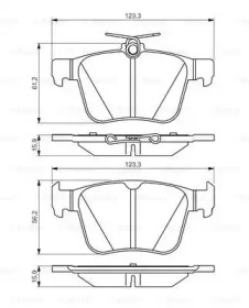 Комплект тормозных колодок BOSCH 0 986 495 346