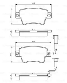 Комплект тормозных колодок BOSCH 0 986 495 355