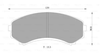 Комплект тормозных колодок, дисковый тормоз BOSCH 0 986 505 078