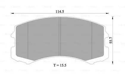 Комплект тормозных колодок BOSCH 0 986 505 082