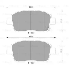 Комплект тормозных колодок BOSCH 0 986 505 225