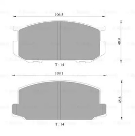 Комплект тормозных колодок, дисковый тормоз BOSCH 0 986 505 321