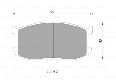 Комплект тормозных колодок BOSCH 0 986 505 327