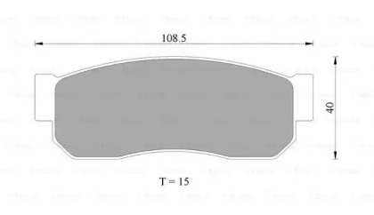 Комплект тормозных колодок BOSCH 0 986 505 334