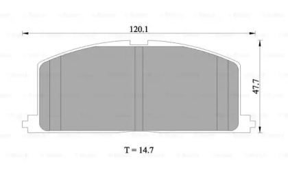 Комплект тормозных колодок BOSCH 0 986 505 339