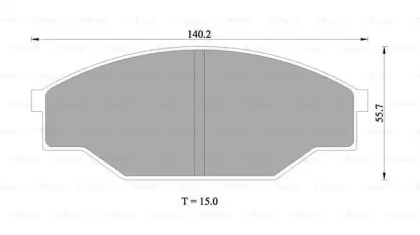 Комплект тормозных колодок BOSCH 0 986 505 347