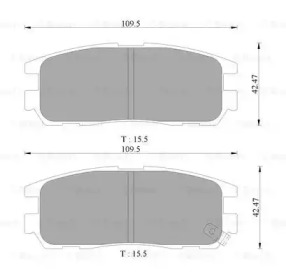 Комплект тормозных колодок BOSCH 0 986 505 367