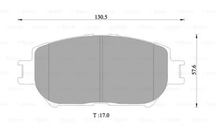 Комплект тормозных колодок BOSCH 0 986 505 402