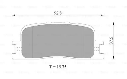 Комплект тормозных колодок BOSCH 0 986 505 403