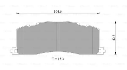 Комплект тормозных колодок BOSCH 0 986 505 409