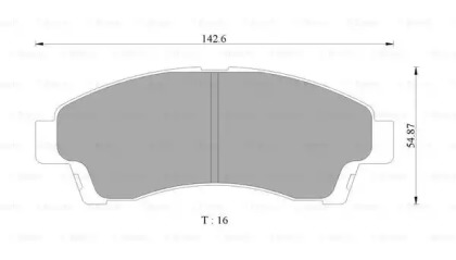 Комплект тормозных колодок BOSCH 0 986 505 663