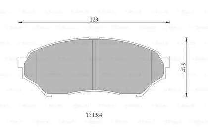 Комплект тормозных колодок BOSCH 0 986 505 669