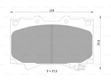 Комплект тормозных колодок BOSCH 0 986 505 670