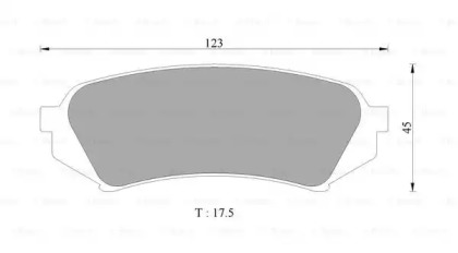 Комплект тормозных колодок BOSCH 0 986 505 679