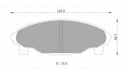 Комплект тормозных колодок, дисковый тормоз BOSCH 0 986 505 695