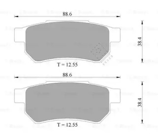 Комплект тормозных колодок BOSCH 0 986 505 729