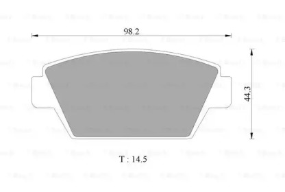 Комплект тормозных колодок BOSCH 0 986 505 741