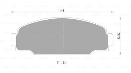 Комплект тормозных колодок BOSCH 0 986 505 745