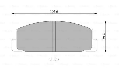 Комплект тормозных колодок, дисковый тормоз BOSCH 0 986 505 777