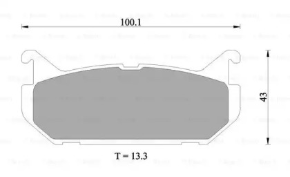 Комплект тормозных колодок BOSCH 0 986 505 915