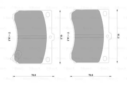 Комплект тормозных колодок BOSCH 0 986 505 933