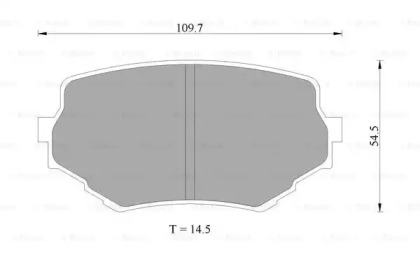 Комплект тормозных колодок BOSCH 0 986 505 978