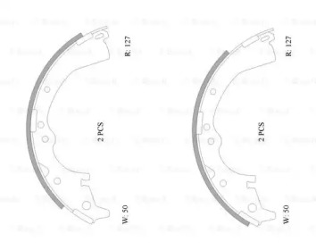 Комлект тормозных накладок BOSCH 0 986 AB0 068