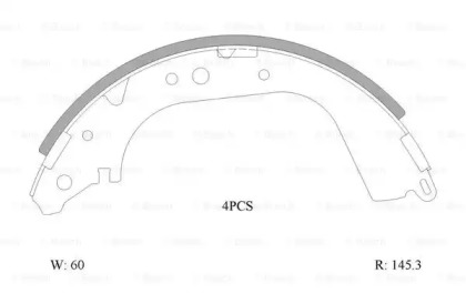 Комлект тормозных накладок BOSCH 0 986 AB0 085