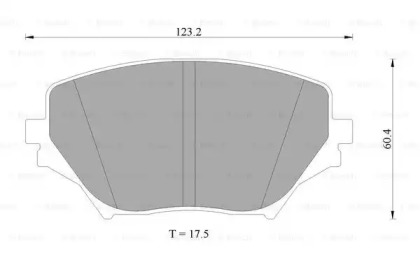 Комплект тормозных колодок BOSCH 0 986 AB1 006