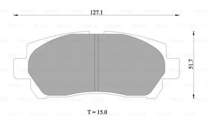 Комплект тормозных колодок BOSCH 0 986 AB1 012