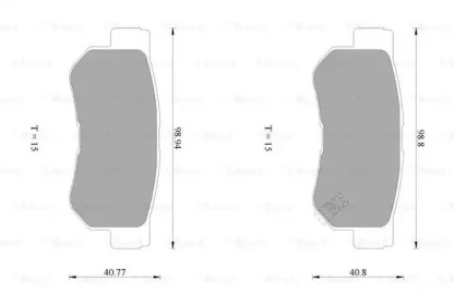 Комплект тормозных колодок BOSCH 0 986 AB1 020