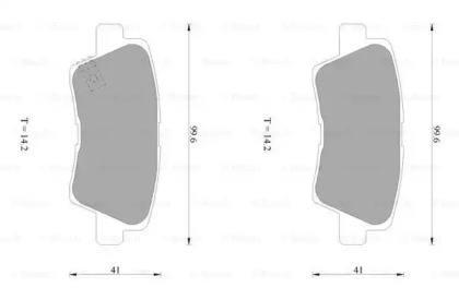 Комплект тормозных колодок BOSCH 0 986 AB1 040