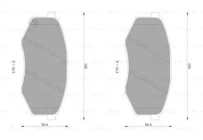 Комплект тормозных колодок BOSCH 0 986 AB1 084