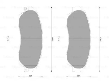 Комплект тормозных колодок BOSCH 0 986 AB1 085