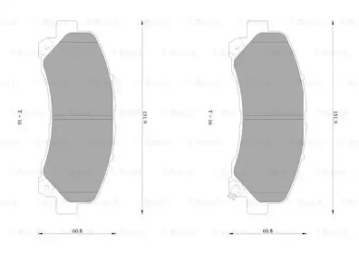 Комплект тормозных колодок BOSCH 0 986 AB1 384