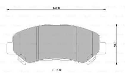 Комплект тормозных колодок BOSCH 0 986 AB1 386