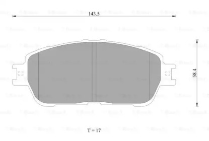 Комплект тормозных колодок BOSCH 0 986 AB1 402